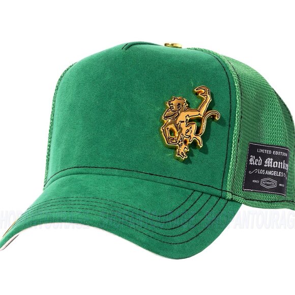 Red Monkey Rich Micro-Suede RM1521 New Limited Unisex Trucker Hat Cap | 2 Colors - Picture 2 of 15